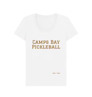 White Camps Bay Pickleball Scoop Neck Tee