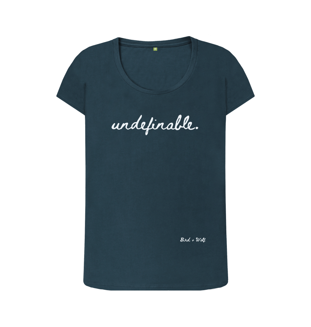 Denim Blue Undefinable Scoop Neck Tee