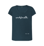 Denim Blue Printed T-shirt Front