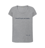 Athletic Grey Printed T-shirt Front