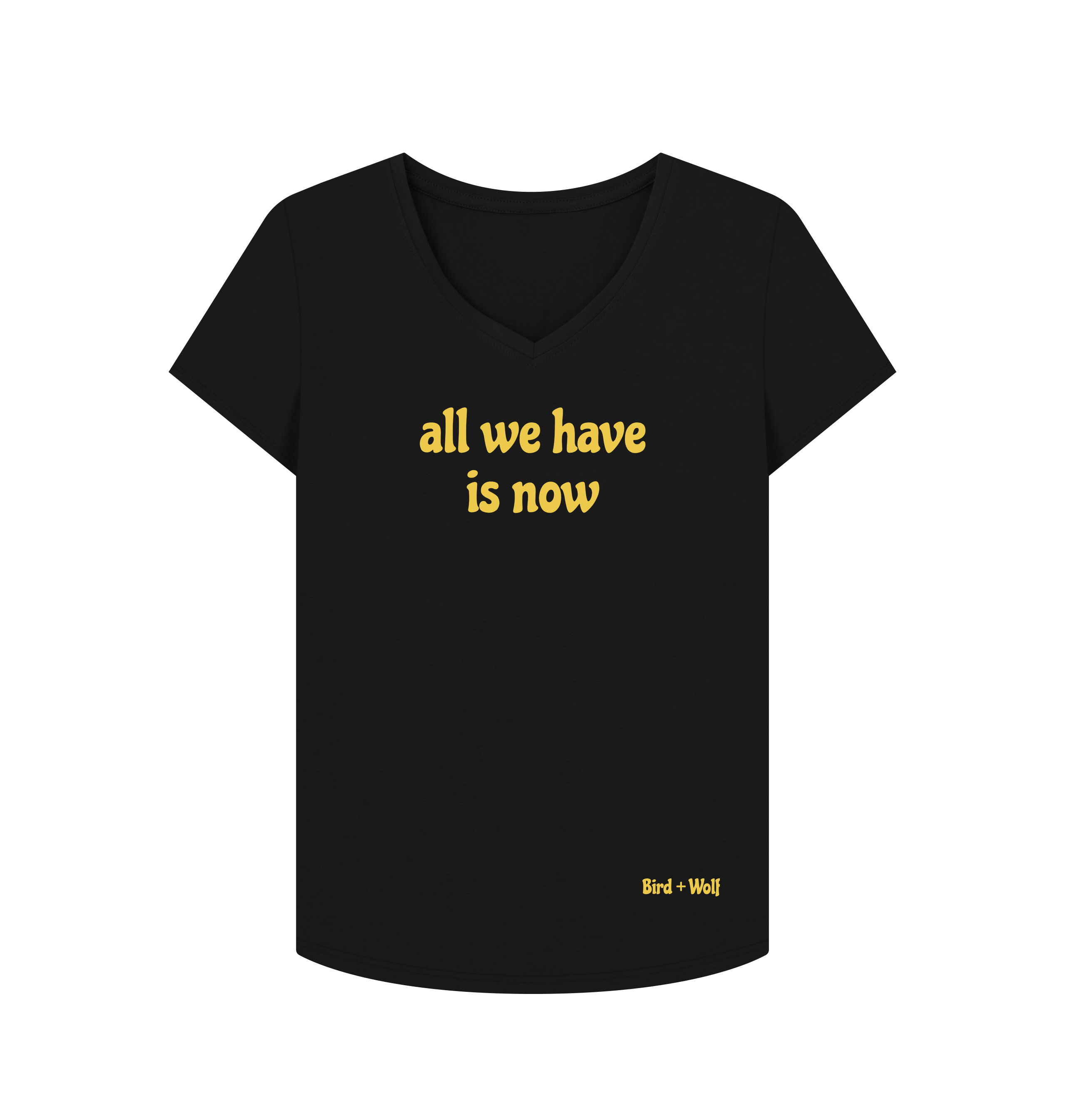 Black Printed T-shirt Front