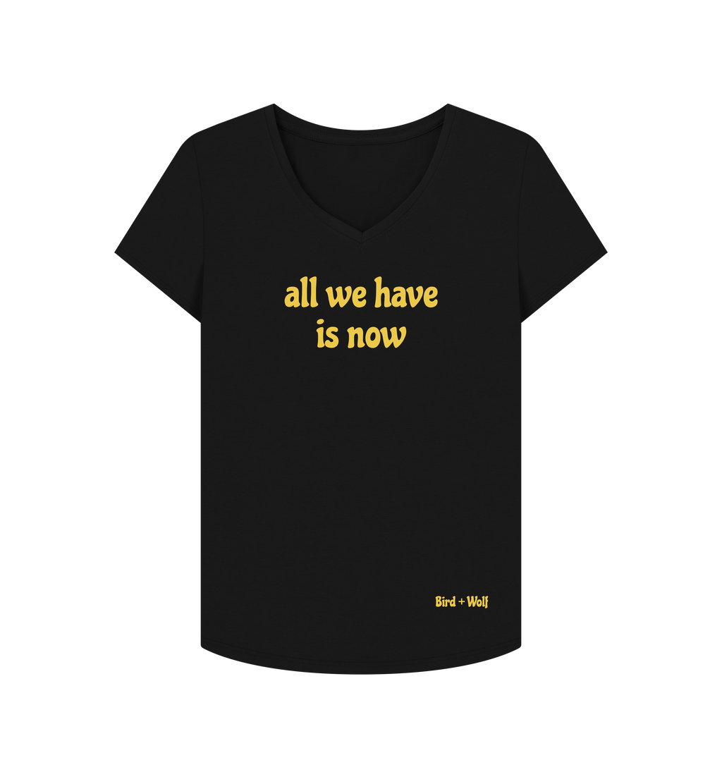 Black Printed T-shirt Front