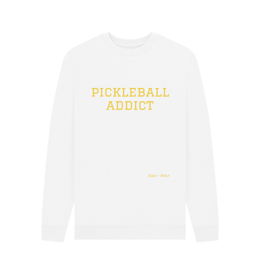 White Pickleball Addict Cosy Sweatshirt