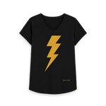 Black Printed T-shirt Front