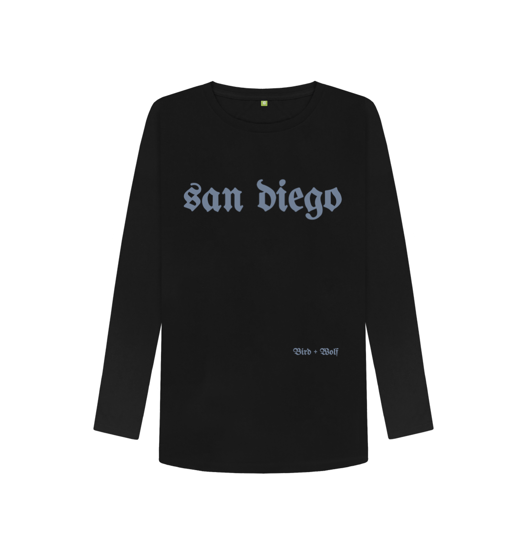 Black San Diego Long Sleeve Tee