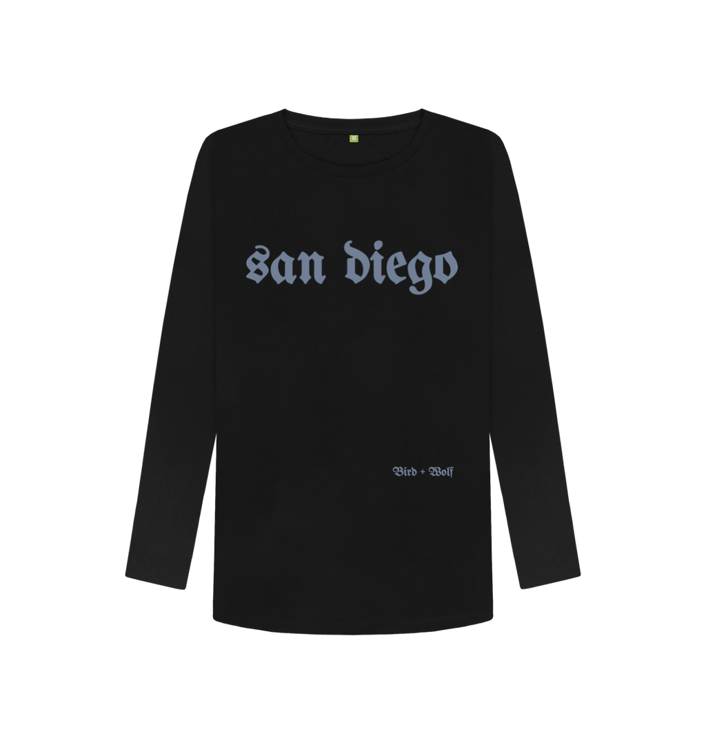 Black San Diego Long Sleeve Tee