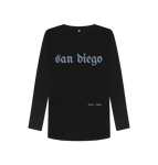 Black San Diego Long Sleeve Tee