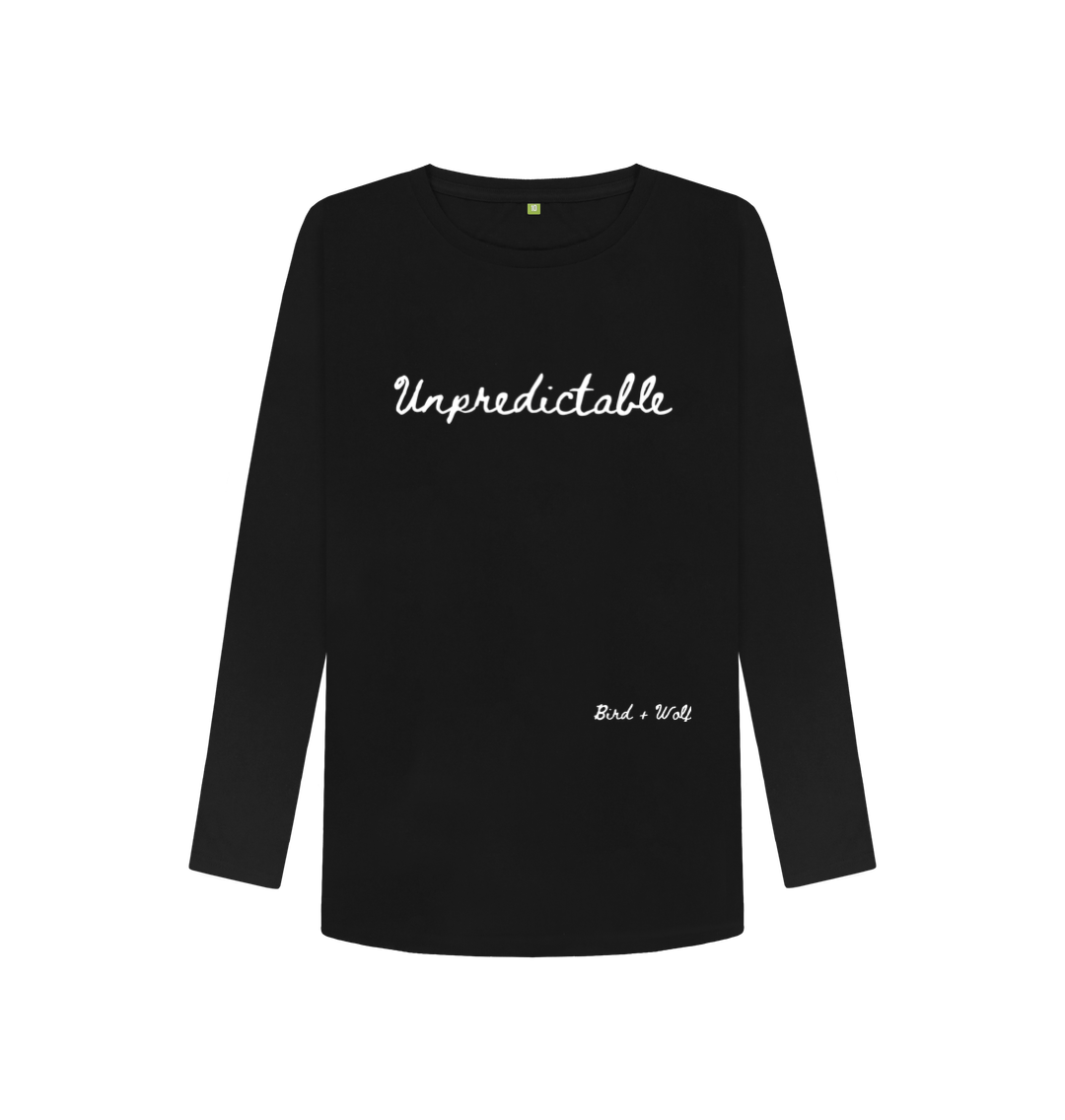 Black Unpredictable Long Sleeve Tee