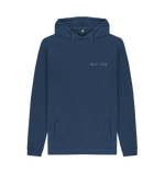 Navy Printed Hoody Front