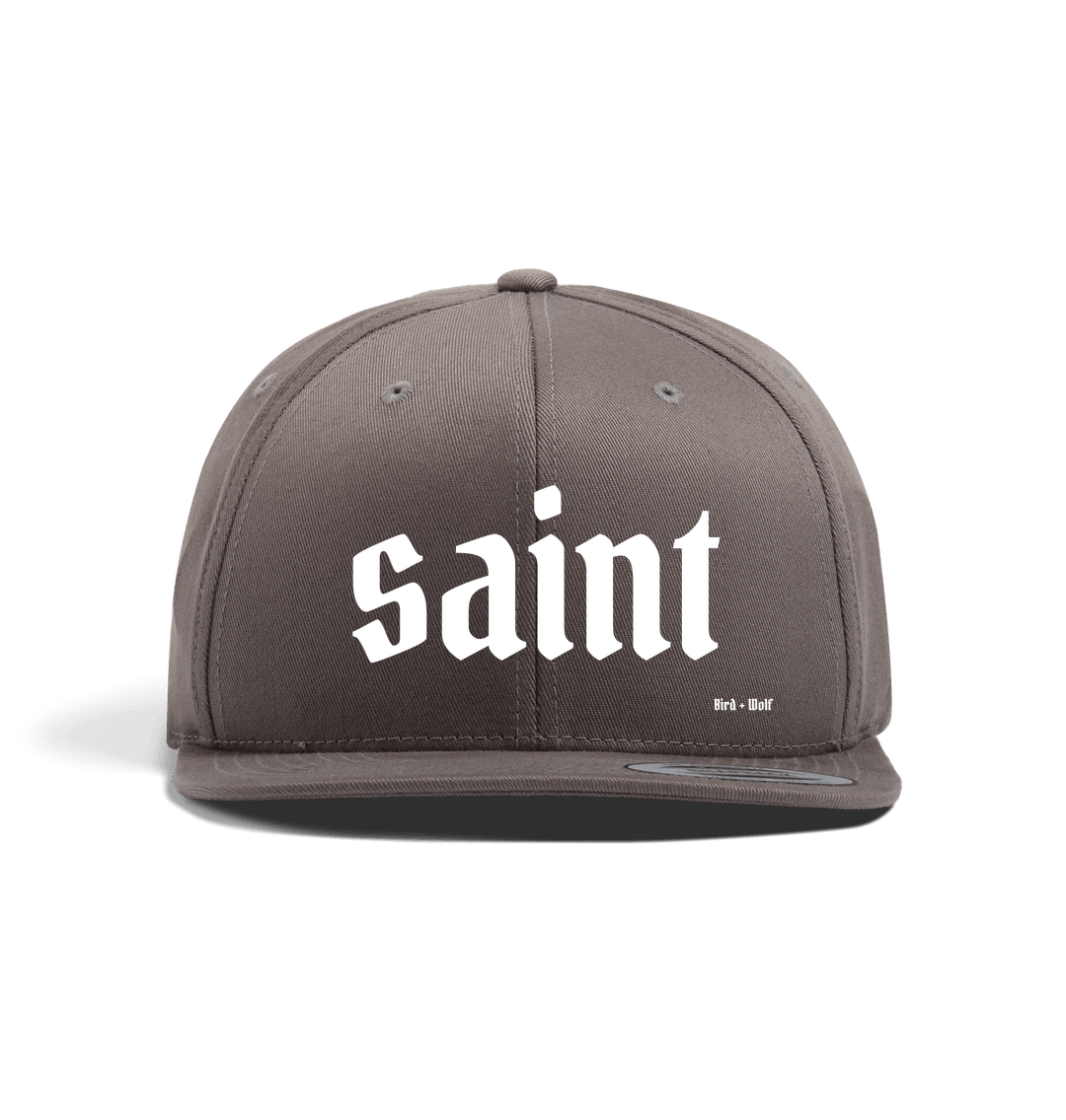 Dark Grey Saint Snap Back Cap