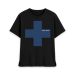 Black Printed T-shirt Front
