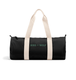 Black Bird + Wolf Duffel Bag (Green Lettering)