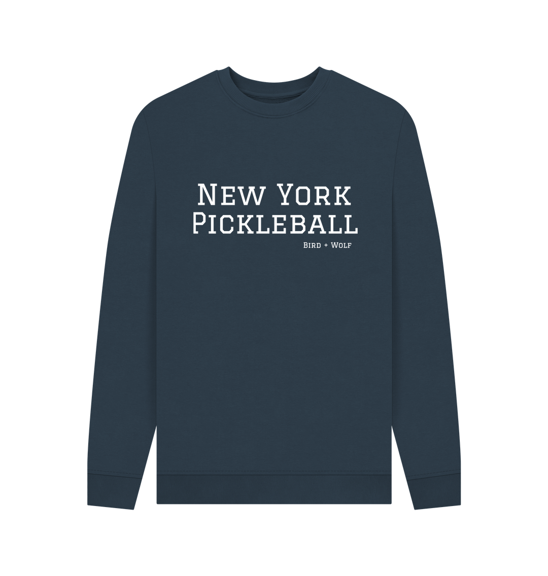 Navy Blue New York Pickleball Cosy Sweatshirt (White Lettering)