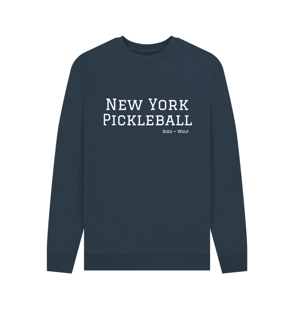 Navy Blue New York Pickleball Cosy Sweatshirt (White Lettering)