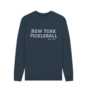 Navy Blue New York Pickleball Cosy Sweatshirt (White Lettering)