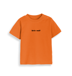 Orange Bird + Wolf Baby Tee