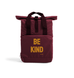 Burgundy Be Kind Roll Top Rucksack