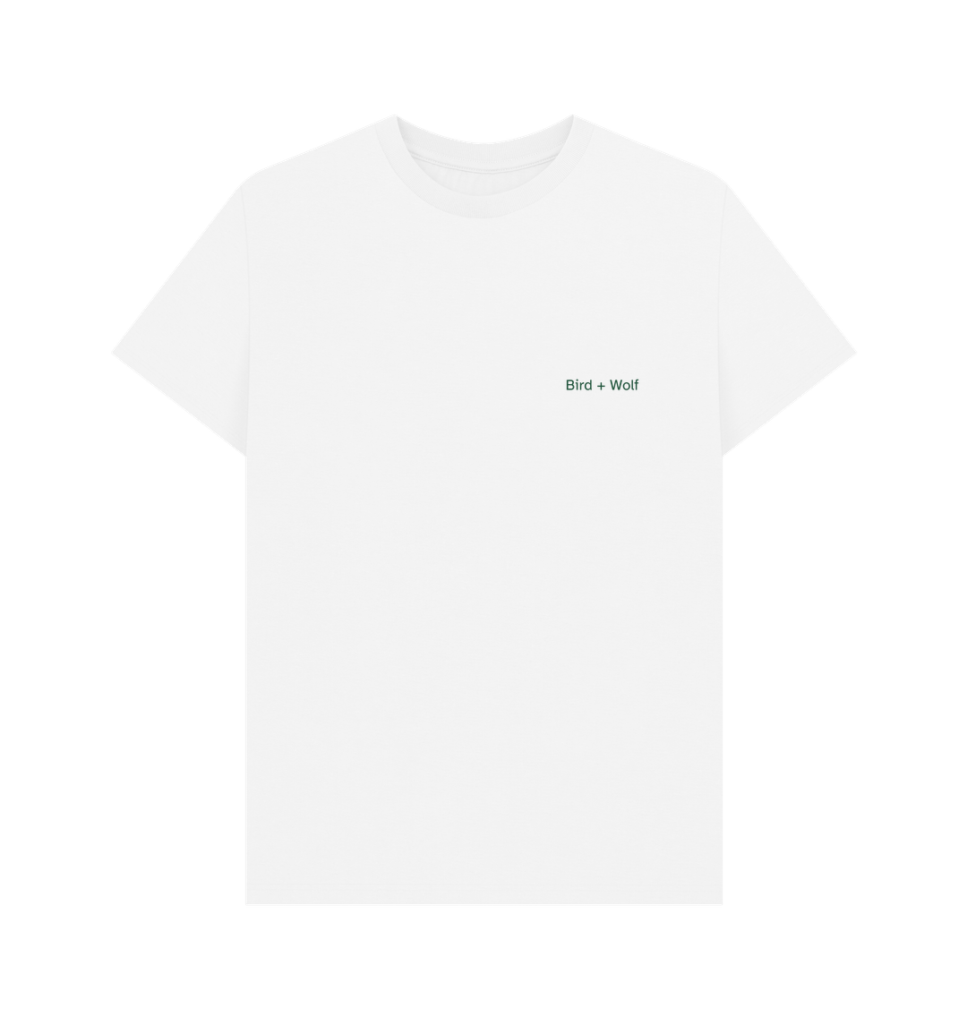 White Logo Classic Tee (Khaki) REVERSE