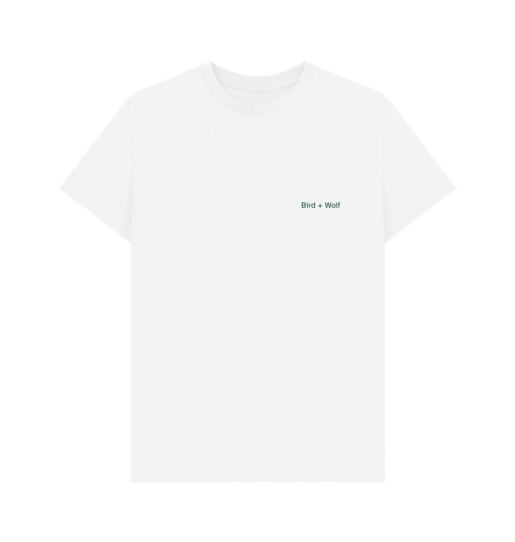 White Logo Classic Tee (Khaki) REVERSE