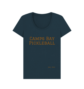 Denim Blue Camps Bay Pickleball Scoop Neck Tee