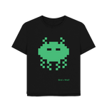 Black Printed T-shirt Front