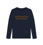 Navy Blue Amsterdam Pickleball Long Sleeve Tee