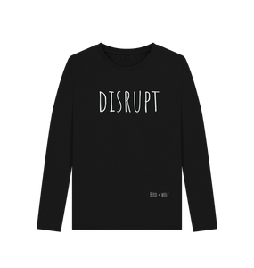 Black Disrupt Long Sleeve Tee