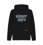 Black Printed Hoody Front