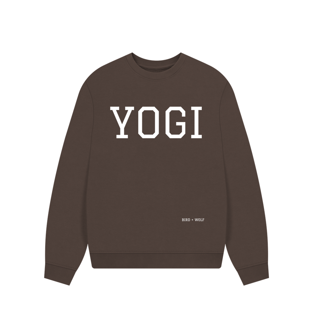 Chocolate YOGI Oversized Sweatshirt