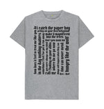 Athletic Grey Lyrical Classic Tee (Gothic Lettering)