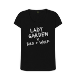Black Printed T-shirt Front