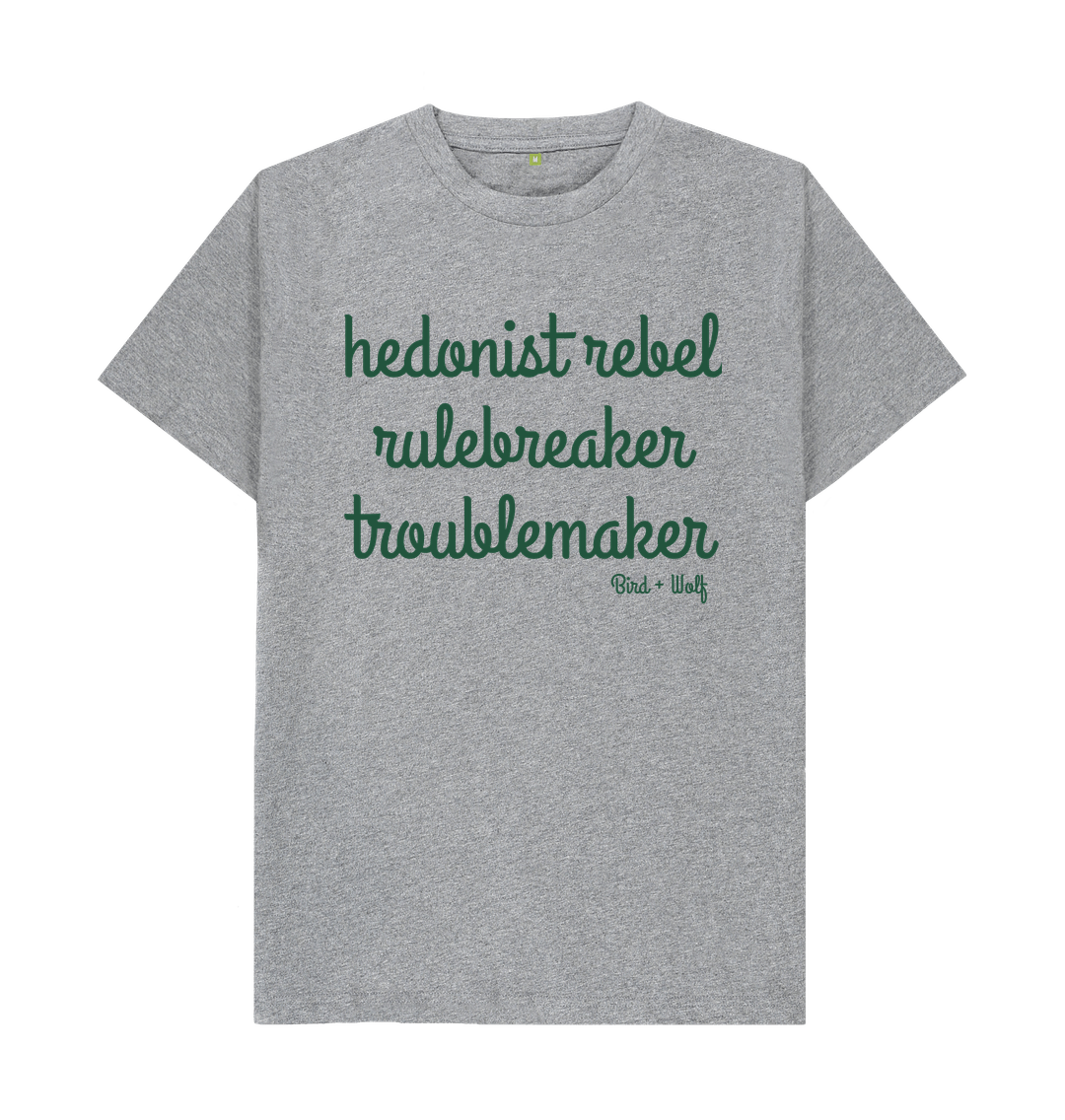 Athletic Grey Hedonist Rebel Classic Tee