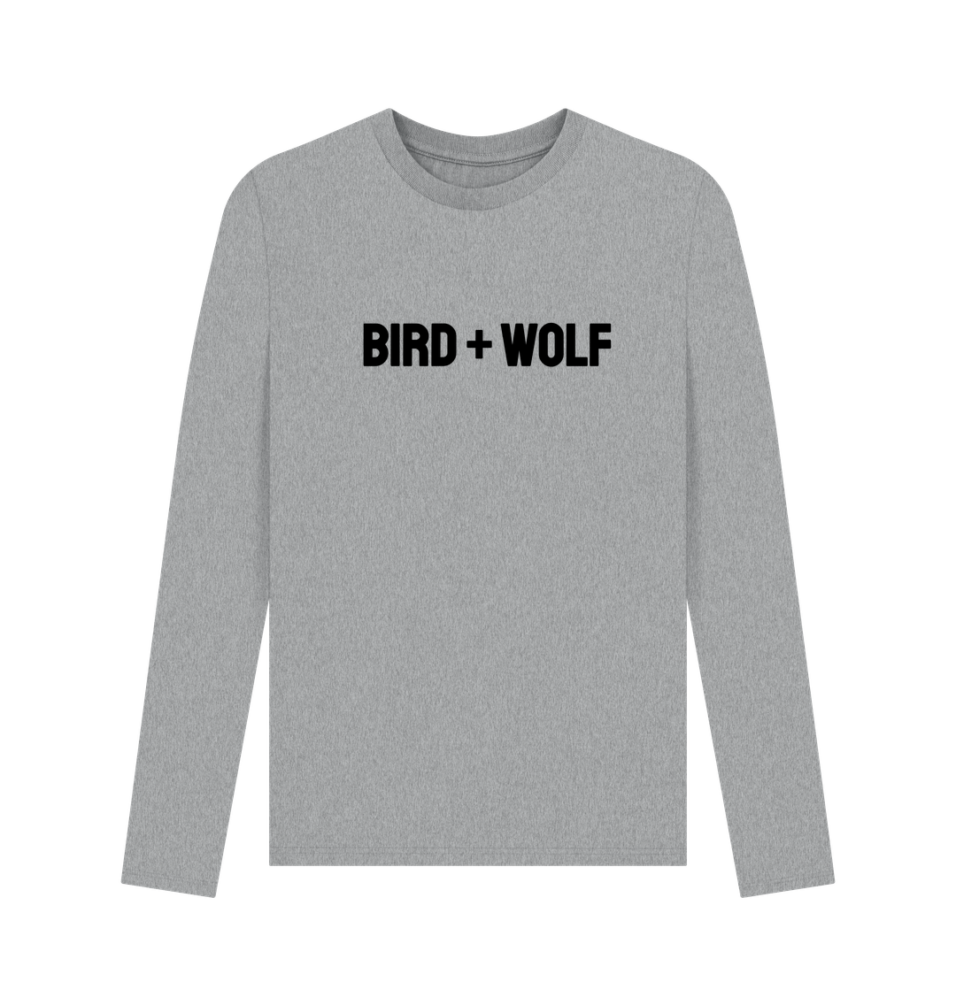 Athletic Grey Bird + Wolf Long Sleeve Tee (Mens Sizes)