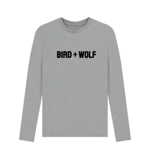 Athletic Grey Bird + Wolf Long Sleeve Tee (Mens Sizes)