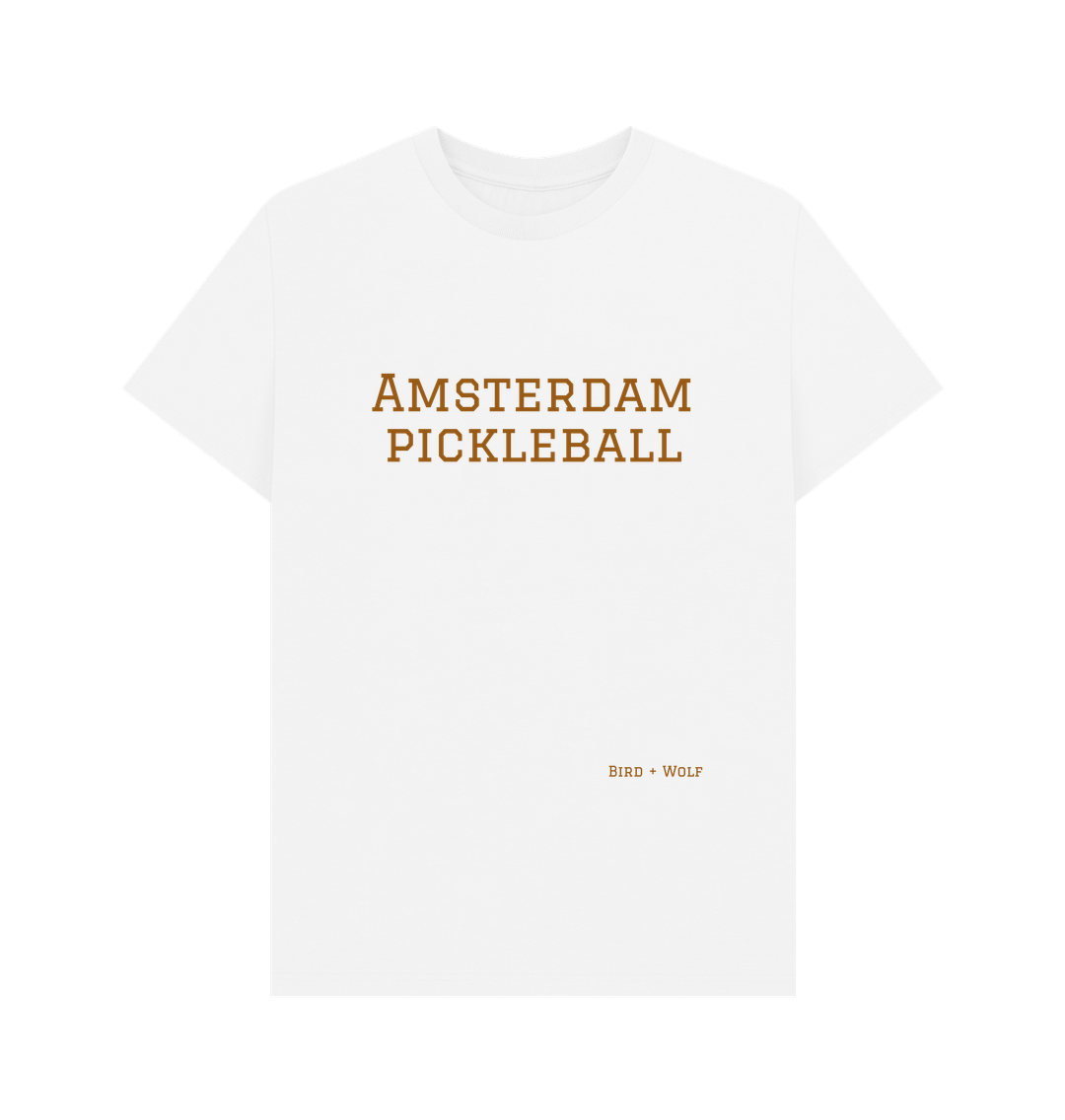 White Amsterdam Pickleball Classic Tee