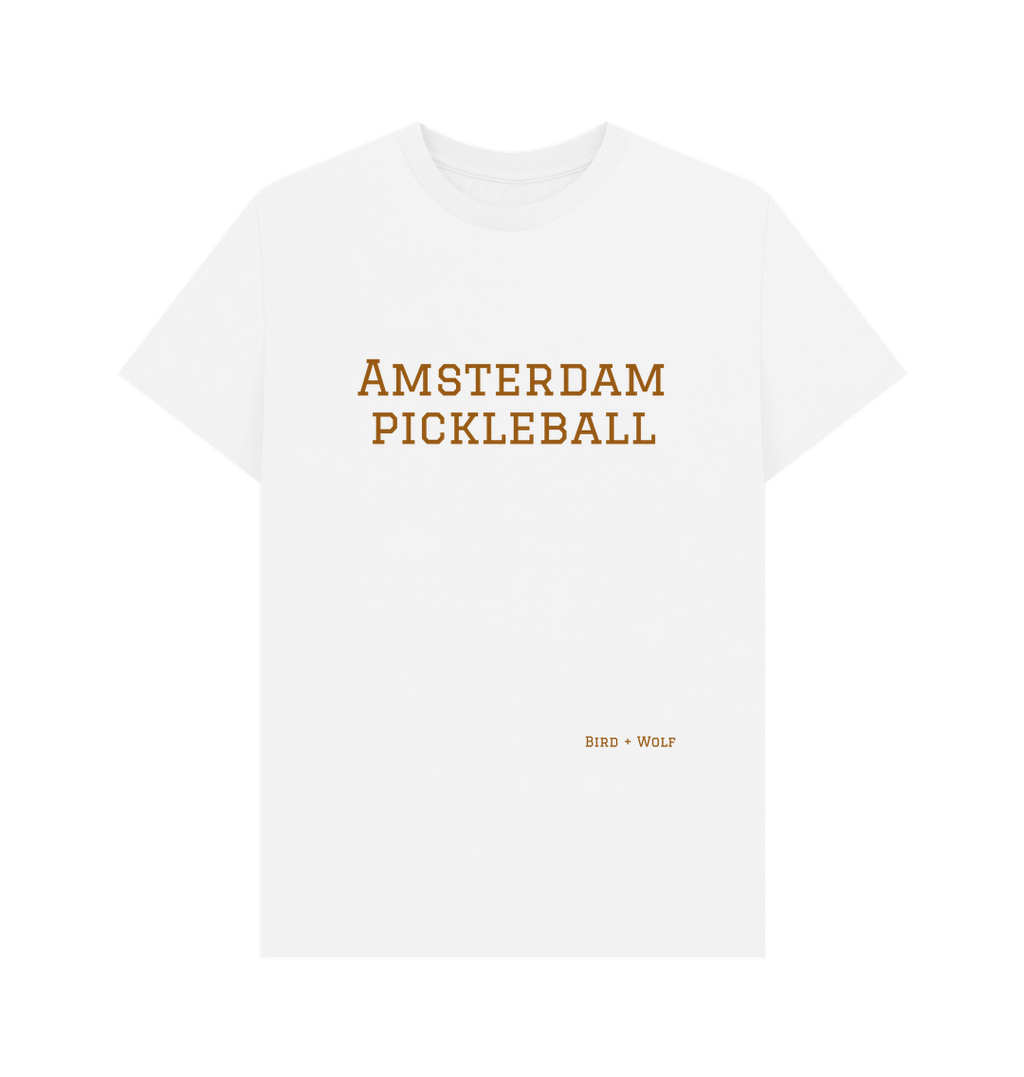 White Amsterdam Pickleball Classic Tee