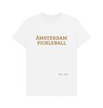 White Amsterdam Pickleball Classic Tee