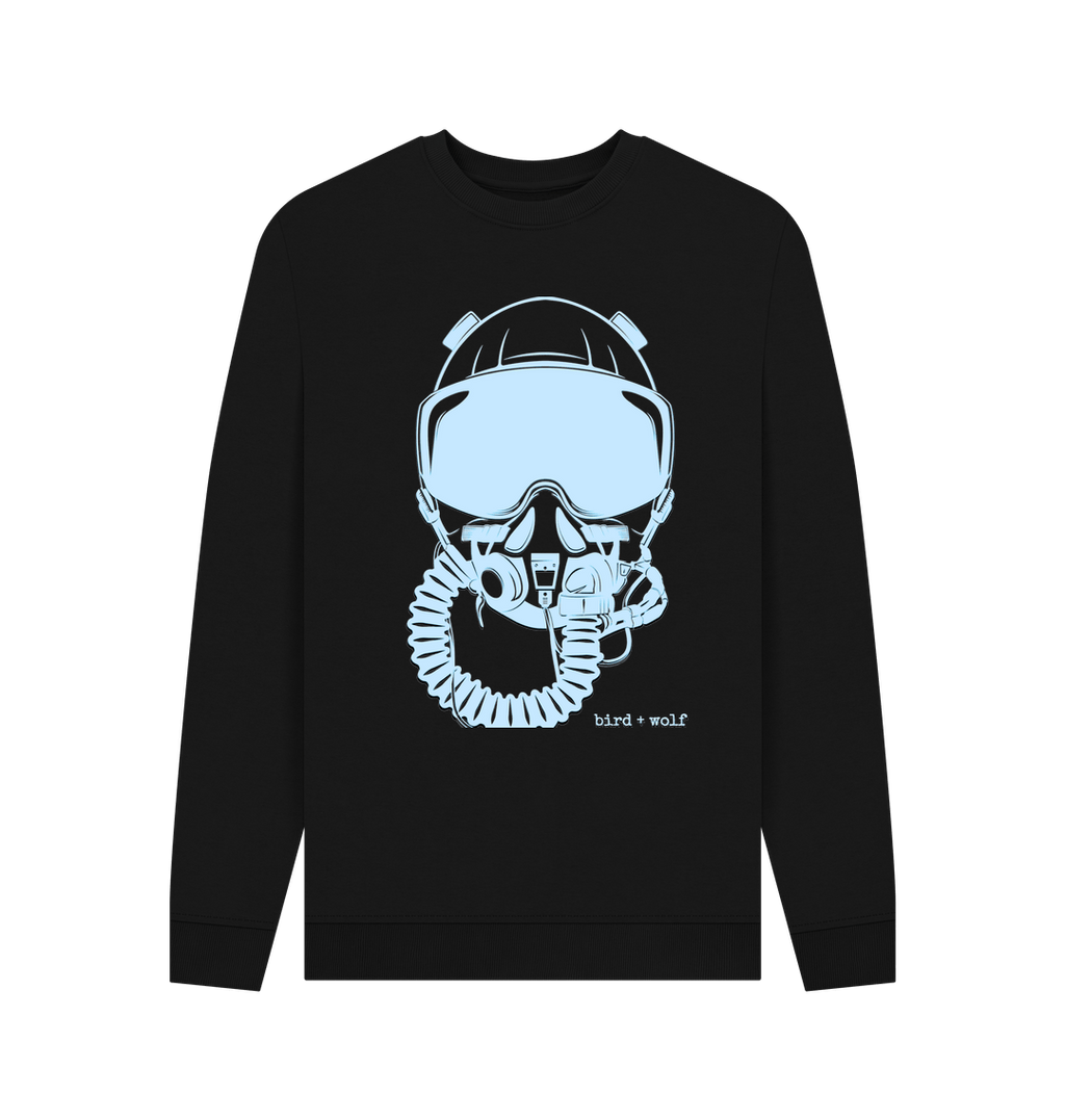 Black Helmet (Blue) Cosy Sweatshirt