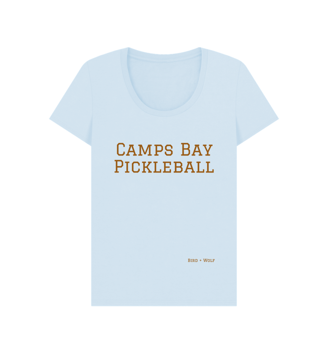 Sky Blue Camps Bay Pickleball Scoop Neck Tee