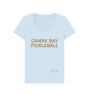 Sky Blue Camps Bay Pickleball Scoop Neck Tee