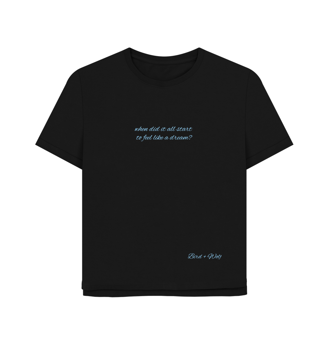 Black Printed T-shirt Front