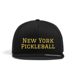 Black New York Pickleball Snap Back Cap