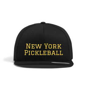 Black New York Pickleball Snap Back Cap