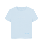 Sky Blue Printed T-shirt Front