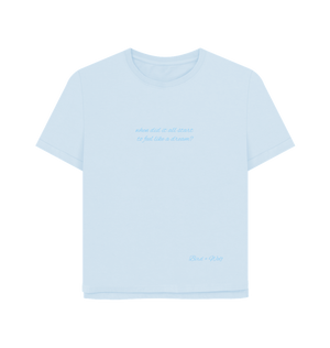 Sky Blue Printed T-shirt Front