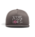 Dark Grey Alchemy of Words Snap Back Cap