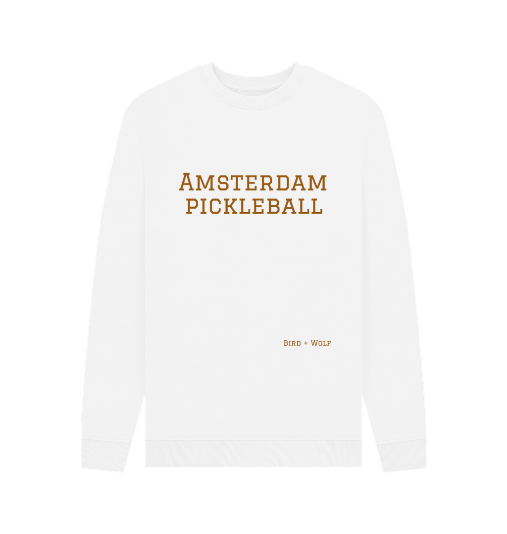 White Amsterdam Pickleball Cosy Sweatshirt