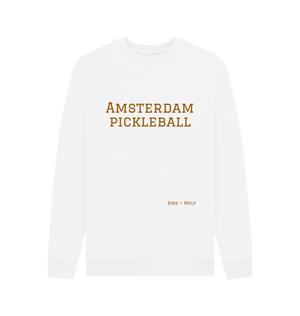 White Amsterdam Pickleball Cosy Sweatshirt