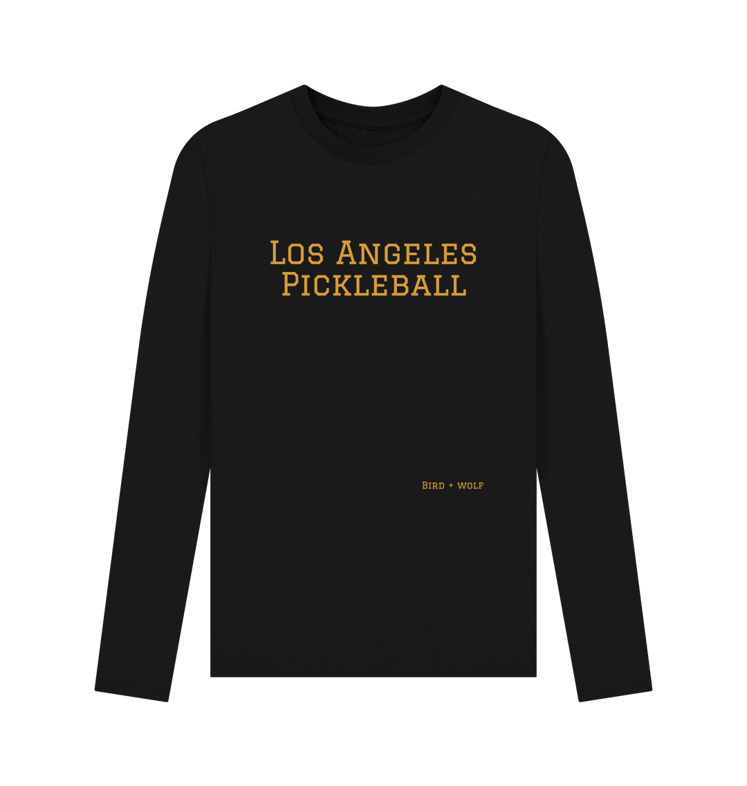 Black Los Angeles Pickleball Long Sleeve Tee (Mens Sizes)