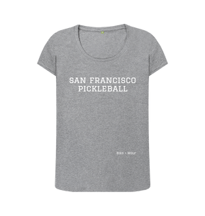 Athletic Grey San Francisco Pickleball Scoop Neck Tee